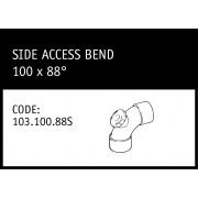Marley Solvent Joint Side Access Bend 100 x 88° - 103.100.88S